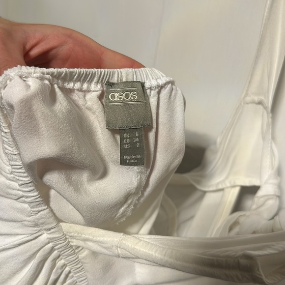 White ASOS Mini Dress with Open Back - Picture 3 of 3